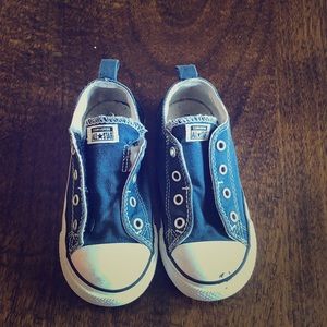 Velcro Navy Converse